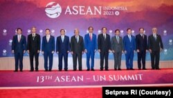 Para pemimpin negara yang menghadiri KTT ASEAN-PBB di Jakarta. (Foto: Courtesy/Setpres RI)