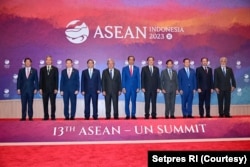 Para pemimpin negara yang menghadiri KTT ASEAN-PBB di Jakarta. (Foto: Courtesy/Setpres RI)