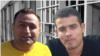 احمد کی‌شمس (سمت راست) و روح‌الله خسروی، بازداشت‌شدگان اهل ایذه در زندان اهواز