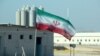 FILE - A Nov. 10, 2019, photo shows an Iranian flag at Iran's Bushehr nuclear power plant, during an official ceremony to kick-start works on a second reactor at the facility. 