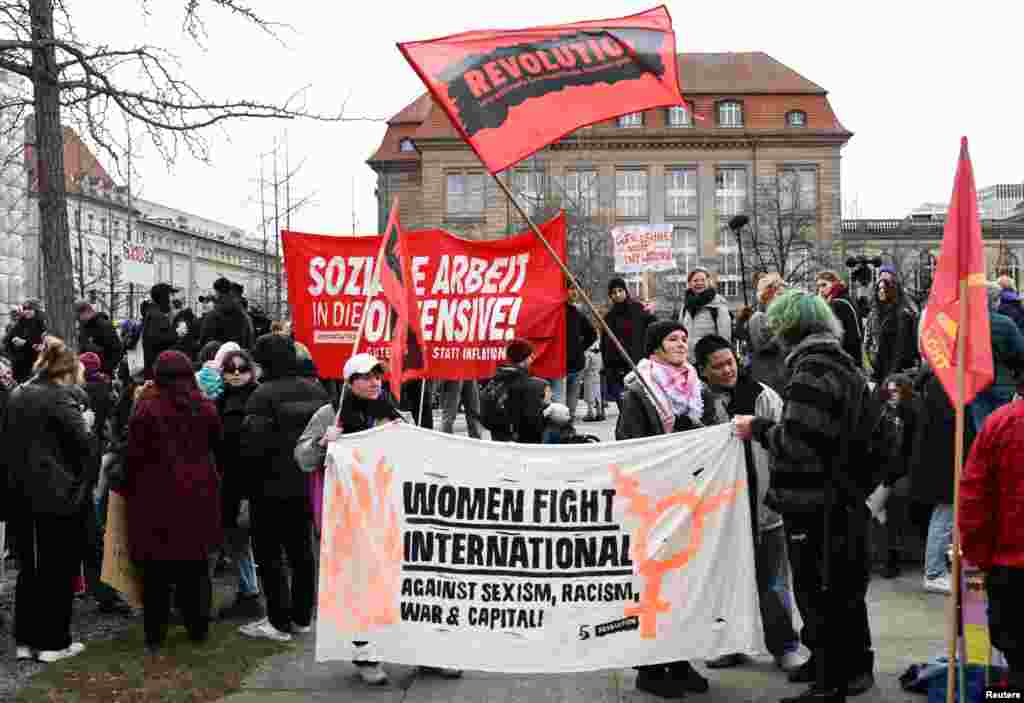مراسم روز جهانی زن در شهر برلین آلمان