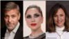 Слева направо: Джордж Клуни, Леди Гага, Дженнифер Гарнер