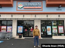 Nadim Azimi, pemilik Halal Depot yang beroperasi di Falls Church, Virginia sejak Januari 2024 lalu (dok: VOA)