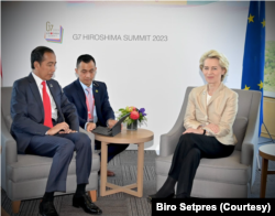 Presiden bertemu dengan Presiden Komisi Uni Eropa, Jokowi berharap negosiasi Indonesia-EU CEPA rampung tahun depan. (Foto: Biro Setpres)