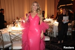 Margot Robbie attends the 81st Annual Golden Globe Awards in Beverly Hills, California, U.S., January 7, 2024. (REUTERS/Mario Anzuoni)