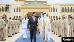 Prezida wa Siriya Bashar al-Assad yakirwa n'Umutegetsi mukuru w’Arabiya Sawudite, Umuganwa Mohammed bin Salman,