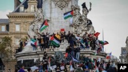 Protesta pro-palestineze në Paris