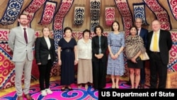 FILE - U.S. officials meet with Kazakh professionals promoting women's economic empowerment in Central Asia, including Afghanistan, July 27, 2023. (U.S. State Department)
