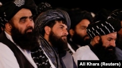 (FILE) Taliban leaders in Afghanistan
