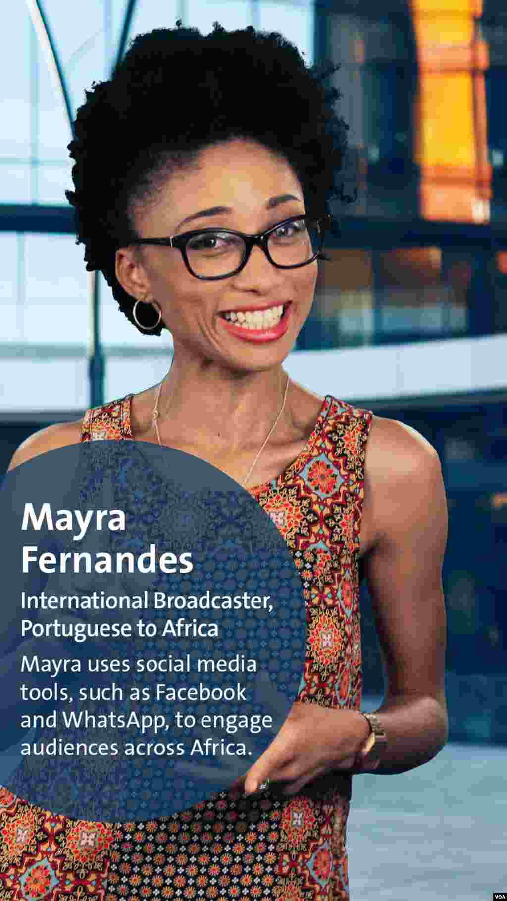 Mayra Fernandes is an international broadcaster for VOA Portuguese to Africa.&nbsp;