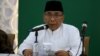 Ketua Pengurus Besar Nahdlatul Ulama (PBNU) Indonesia, Yahya Cholil Staquf. (VOA/Indra Yoga)
