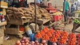 Food Items on Display at a Market in Garki Area 11