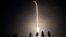 A SpaceX Falcon 9 rocket lifts off in this time exposure photograph from Launch Pad 39-A, March 2, 2023, at the Kennedy Space Center in Cape Canaveral, Fla. 