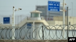 This picture taken July 19, 2023, shows a general view of an alleged detention facility in Artux in Kizilsu Prefecture in China's northwestern Xinjiang region. 