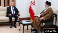 دیدار رئیس جمهوری عراق با علی خامنه‌ای رهبر جمهوری اسلامی