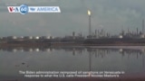 VOA60 America - US reimposes oil sanctions on Venezuela