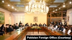 Representatives of China, Pakistan, and Afghanistan hold trilateral talks in Islamabad, May 6, 2023 (Courtesy of Pakistan Foreign Office)
