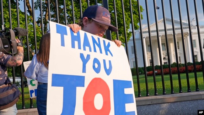 En Fotos | Estadounidenses salieron a dar apoyo a Joe Biden