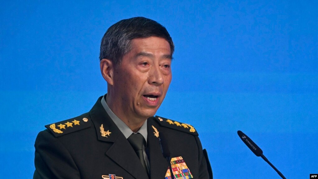 中国国防部长李尚福（ 资料照片）(photo:VOA)