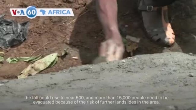 VOA60 Africa- The death toll from landslides in southern Ethiopia reached at least 257
