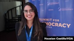 María José Brito, activista venezolana. Foto Houston Castillo, VOA