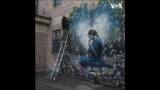 加州艺术家在乌克兰布查创作壁画 
