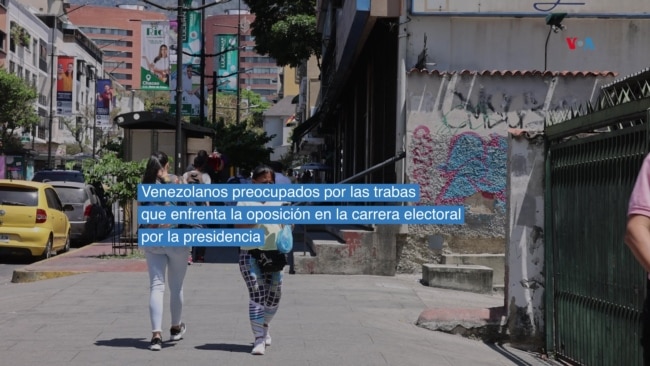 “Me preocupa mi país”: venezolanos lamentan "trabas" para la oposición en la campaña electoral