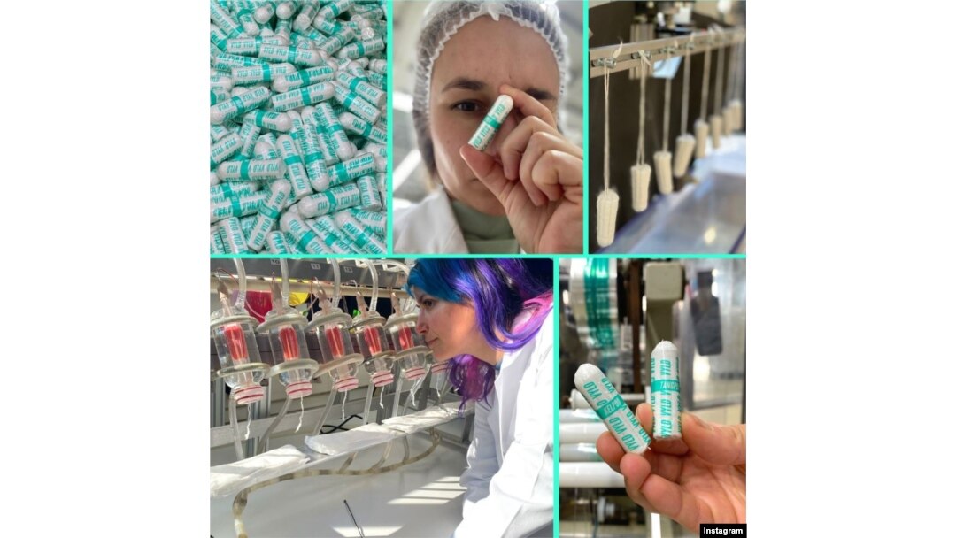 Tampon produksi VYLD, Kelpon, terbuat dari biopolimer yang diekstrak dari rumput laut. (IG/vyldness)