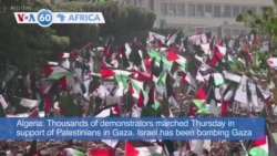 VOA 60: Algerians Protest Gaza Hospital Bombing and More 