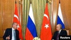 Средба меѓу рускиот претседател Владимир Путин и турскиот претседател Таип Ердоган во Сочи, Русија, 4 септември 2023 година.