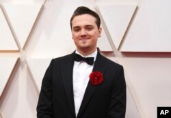 Dean-Charles Chapman di acara Oscars 2020 di Los Angeles (Richard Shotwell/Invision/AP)