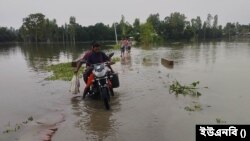 বাংলাদেশের কুড়িগ্রাম জেলায় ব্রহ্মপুত্র, ধরলা, তিস্তা, দুধকুমারসহ সবকটি নদ-নদীর পানি বৃদ্ধি। 