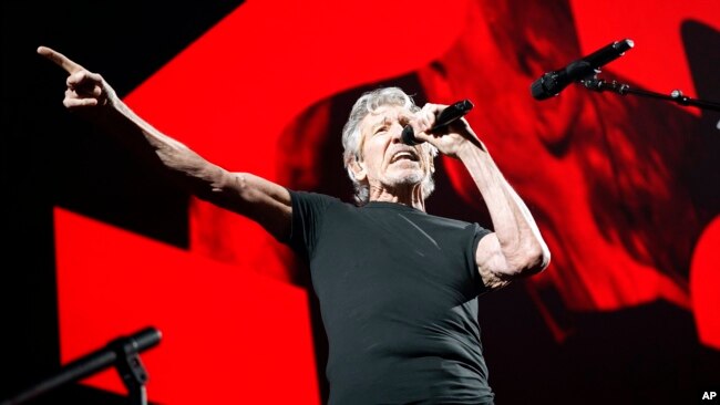 FILE - Roger Waters performs at the United Center, July 26, 2022, in Chicago.