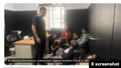 16 người Việt Nam và Indonesia bị bắt ở Đài Trung, Đài Loan ngày 26/6/2024. 