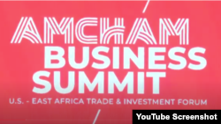 The third AmCham business summit offered business leaders a chance to exchange market intelligence and explore areas of opportunity, said Maxwell Okello, CEO of AmCham Kenya. (Kenyan government YouTube channel)