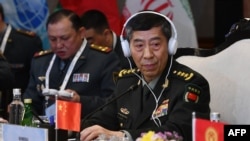 中國國防部長李尚福。(2023年4月28日)