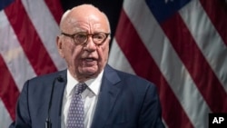 ARCHIVO - El presidente de Fox News, Rupert Murdoch, durante un acto en Nueva York en 2019.