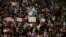 People protest against Israeli Prime Minister Benjamin Netanyahu's government and call for the release of hostages held in the Gaza Strip by the Hamas militant group in Tel Aviv, Israel, April 27, 2024. 