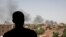 Smoke is seen in Khartoum, Sudan, April 22, 2023. The fighting in the capital between the Sudanese Army and Rapid Support Forces resumed after an internationally brokered cease-fire failed. 