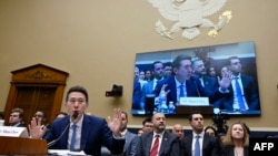 FILE - TikTok CEO Shou Zi Chew testifies before the House Energy and Commerce Committee hearing on "TikTok: How Congress Can Safeguard American Data Privacy and Protect Children from Online Harms," on Capitol Hill, March 23, 2023, in Washington, DC.