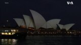 悉尼歌剧院用灯光打出黑色丝带悼念购物中心死难者 