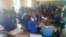 Children attending a lesson at Nhwali Primary School