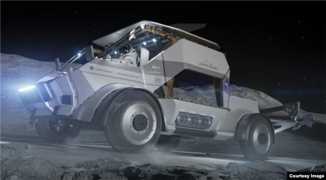 An artist’s concept design of Lunar Outpost's DAWN Lunar Terrain Vehicle. (Image Credit: Lunar Outpost)