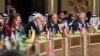 US Secretary of State Antony Blinken, center, attends the "Call for Action: Urgent Humanitarian Response for Gaza" conference, at the Dead Sea, Jordan, June 11, 2024.
