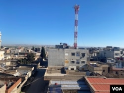 On March 25, 2024, the Kurdish town of Amda in northeastern Syria was about 2 kilometers (just over a mile) from the Turkish border. The Turkish mountains can be seen in the background.  (Sylvain Cajo/Voice of America)