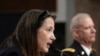 Avril Haines, director of national intelligence, and Lieutenant General Scott Berrier, director of the Defense Intelligence Agency, testify during a Senate Armed Services Committee hearing on worldwide threats, May 4, 2023, on Capitol Hill in Washington.