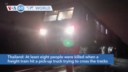 VOA60 World - At least eight dead in Thailand train crash