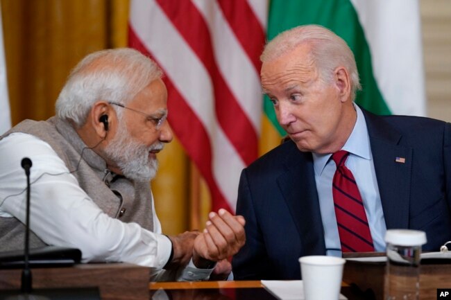 Biden Haziran ayında Modi'yi Beyaz Saray'da ağırlamıştı