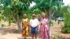 Women in Bethel, eGwanda South, showcasing their fruit plants at Progressive Garden, which they established with the help of Hand in Hand. 