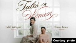 Poster konser "Tales of Women" dengan penyanyi Soprano Jessica Januar (kanan) dan pianis Edith Widayani (foto: courtesy). 